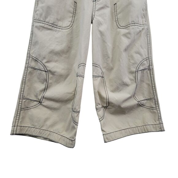 Hanna Andersson khaki Blue Stitch Bermuda Shorts Sz 150 (12) W/Faint Stains - Picture 3 of 9